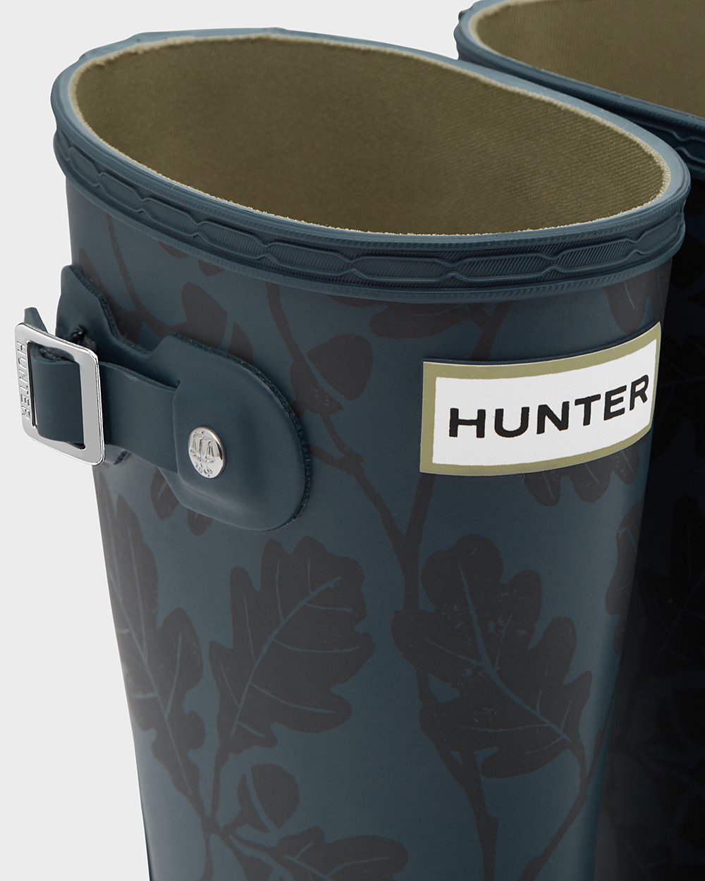 Kids Hunter Rain Boots Blue - Original Big National Trust Print - 7123480-BR